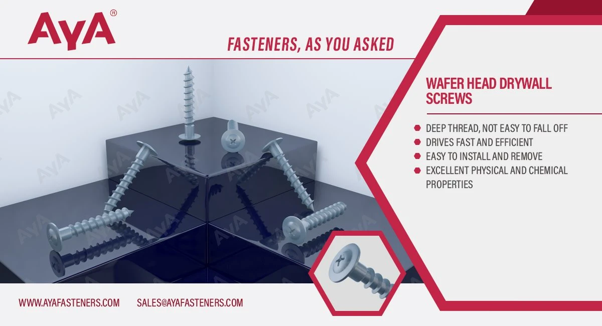 Wafer Head Drywall Screws-advantages